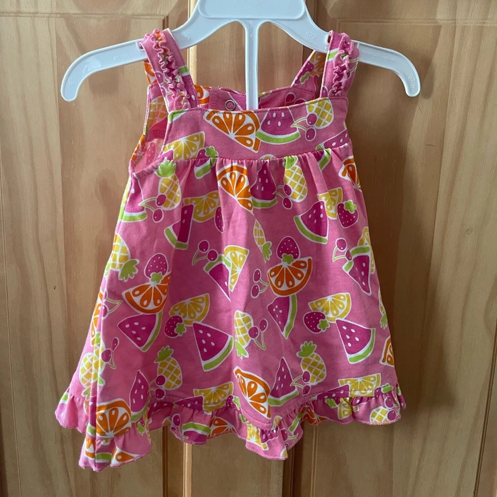 New With Tags, Baby Girls Okie-Dokie Dress With Bottoms Size 3-6 Months - Picture 1 of 4